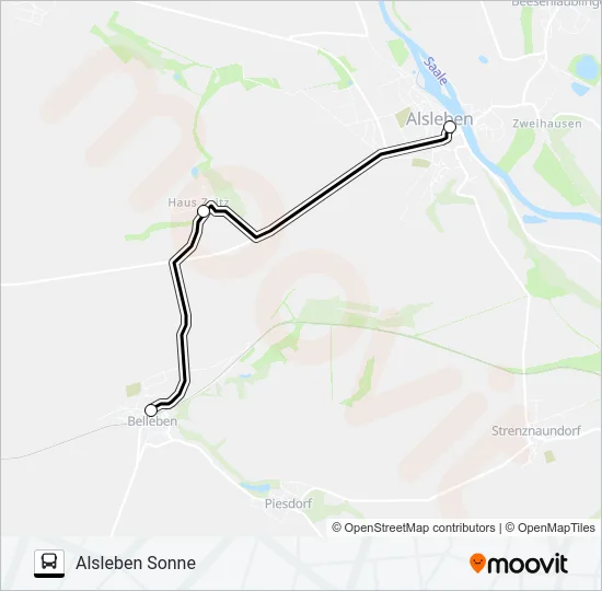 121 Bus Line Map
