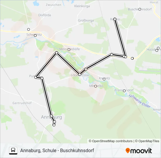 362 Bus Line Map