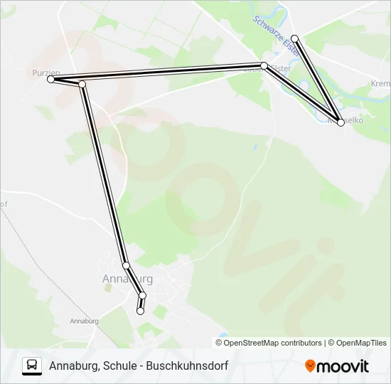 362 Bus Line Map
