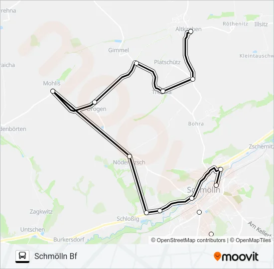 603 Bus Line Map