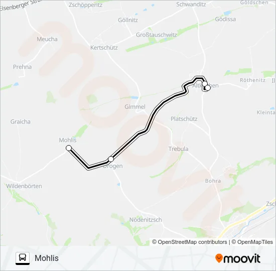 603 Bus Line Map
