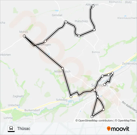 603 Bus Line Map
