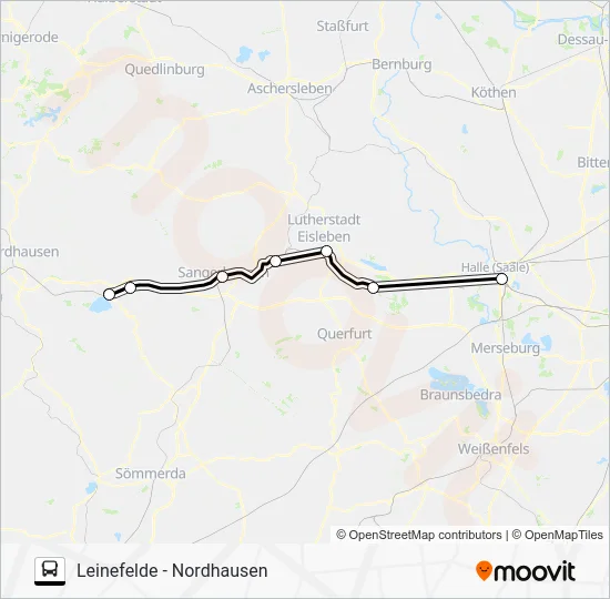 Автобус RE8: карта маршрута