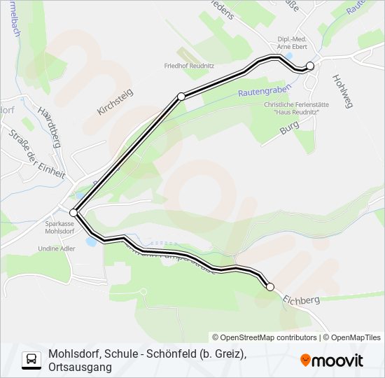 18 bus Line Map