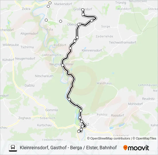 21 Bus Line Map