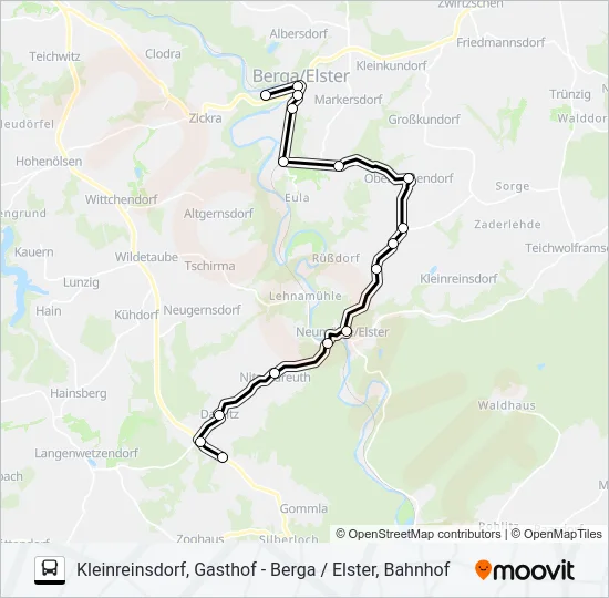 21 Bus Line Map