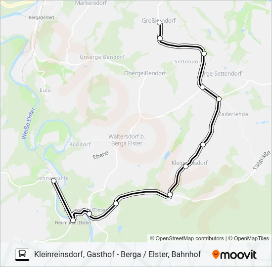 21 Bus Line Map