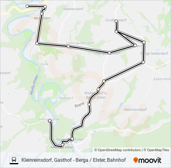 21 bus Line Map