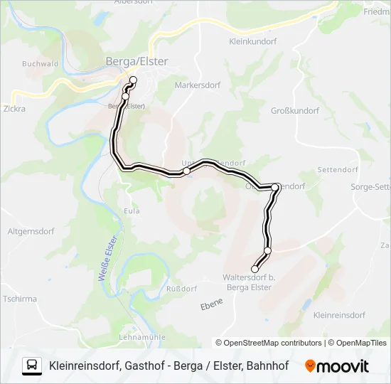 21 Bus Line Map