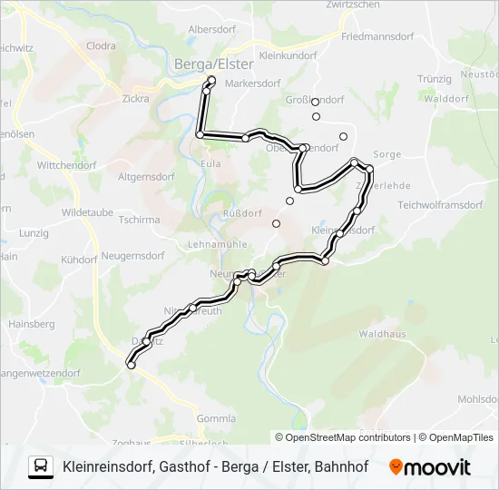21 Bus Line Map