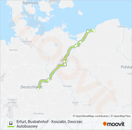 1389A Bus Line Map