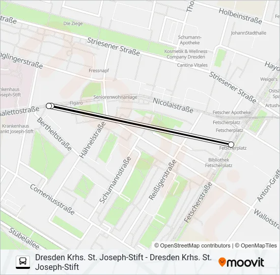 EV 10 Bus Line Map