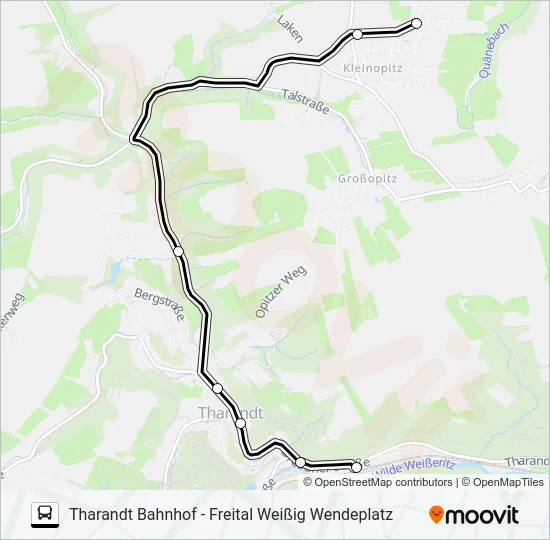 346 Bus Line Map