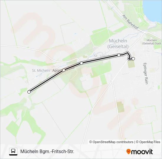 Автобус A: карта маршрута