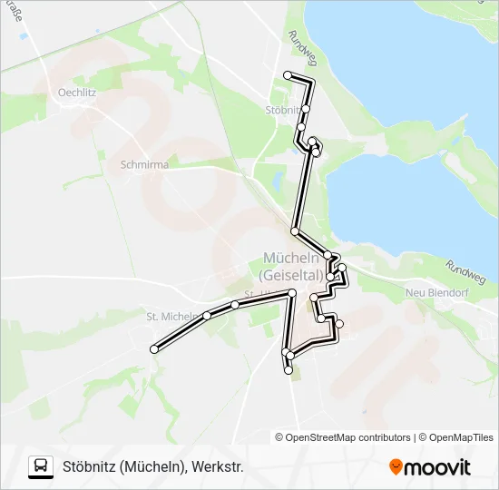 Автобус A: карта маршрута