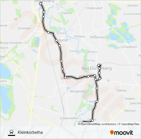 744 Bus Line Map
