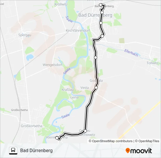744 Bus Line Map