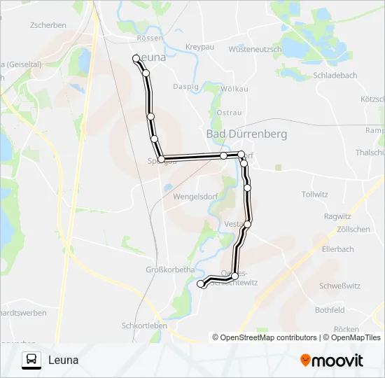 744 Bus Line Map