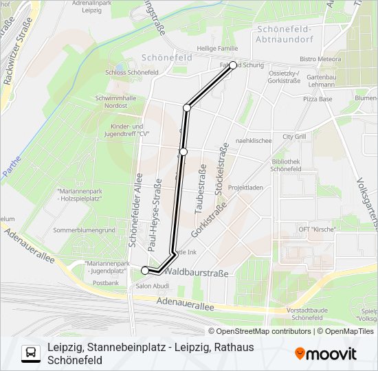 Автобус Q: карта маршрута