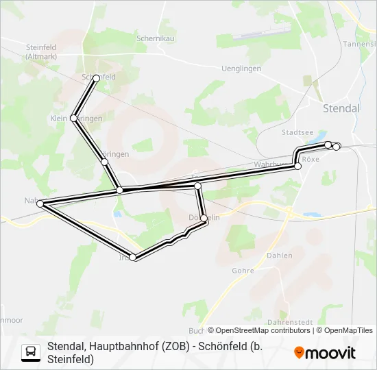 Автобус 941: карта маршрута