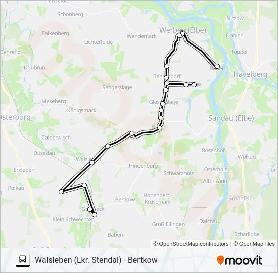966 Bus Line Map