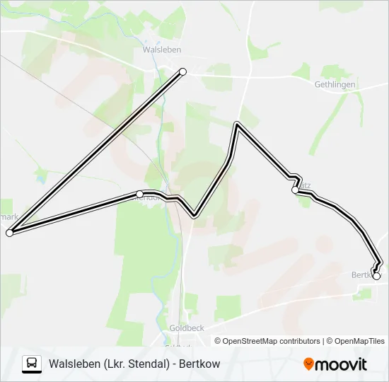 966 Bus Line Map