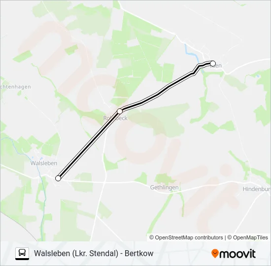 966 Bus Line Map