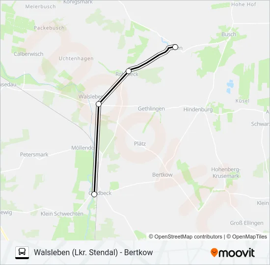 966 Bus Line Map