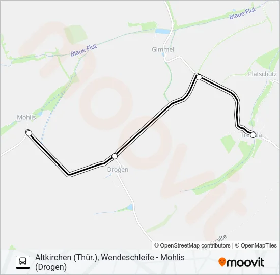 603 Bus Line Map