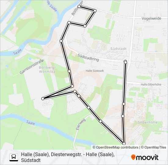 Автобус 23: карта маршрута