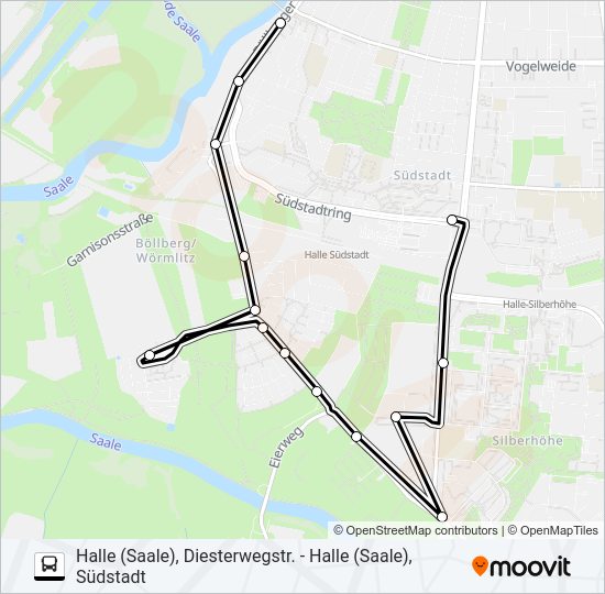 Автобус 23: карта маршрута