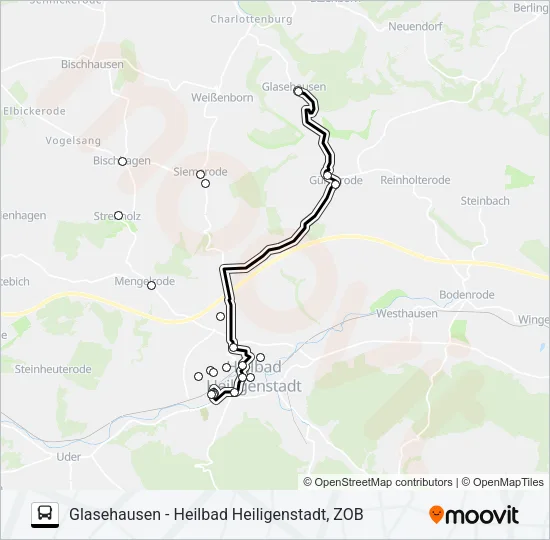 2 Bus Line Map
