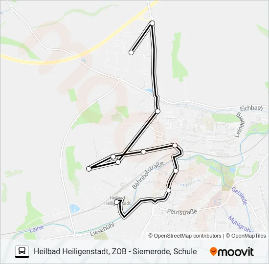 2 Bus Line Map