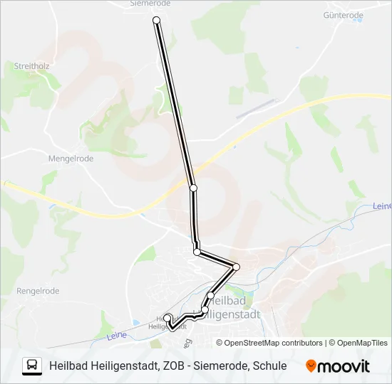 2 Bus Line Map