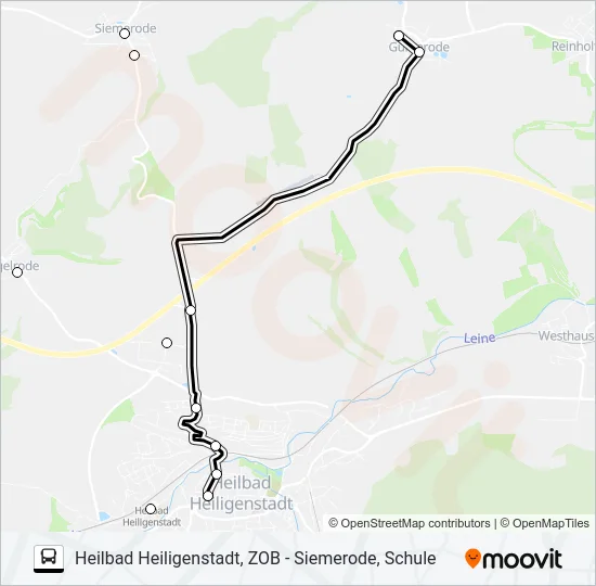 2 Bus Line Map