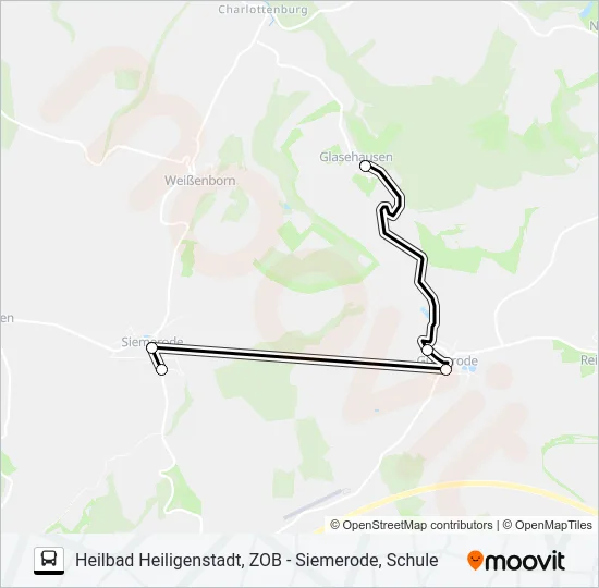 2 Bus Line Map