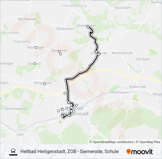 2 Bus Line Map