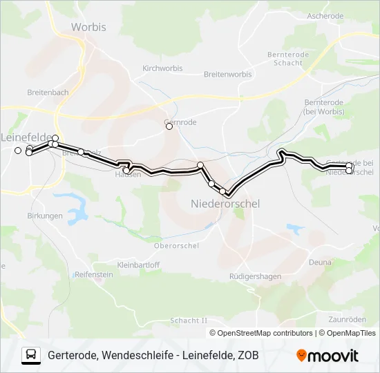 30 Bus Line Map
