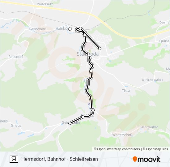 471 Route: Fahrpläne, Haltestellen & Karten - Stadtroda, Goetheweg ...