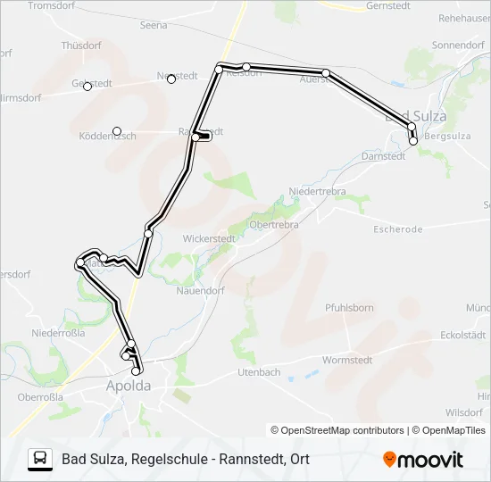 288 Bus Line Map