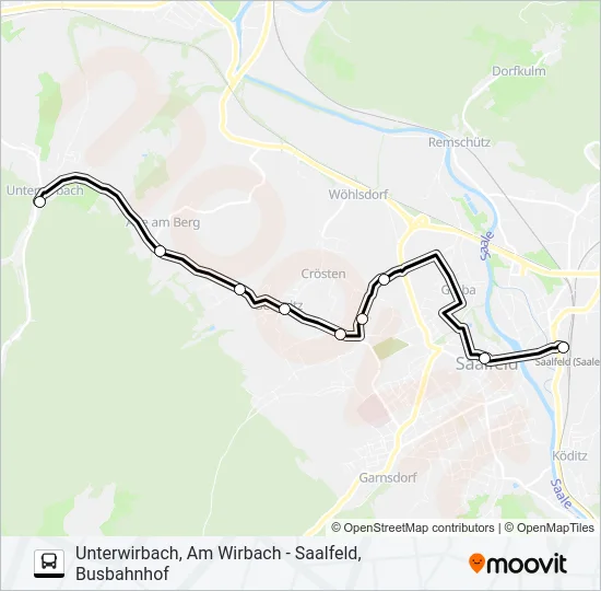 S2 Bus Line Map