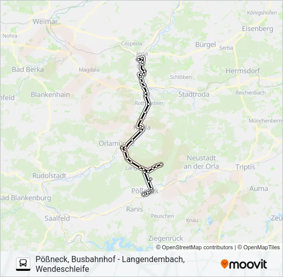 964 Bus Line Map