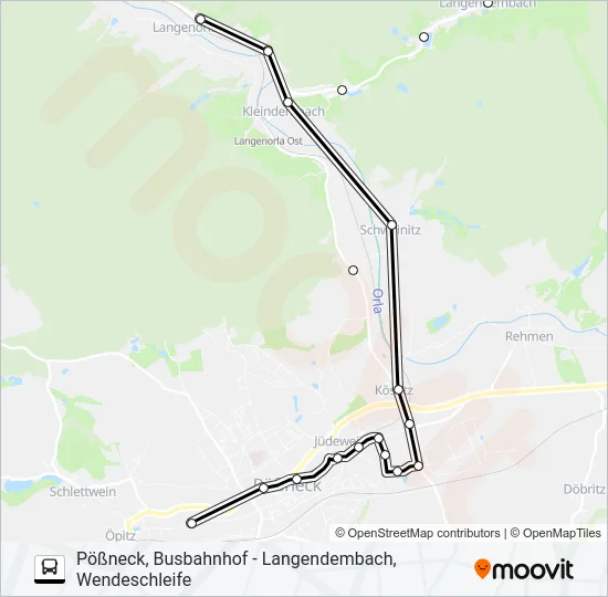 964 Bus Line Map