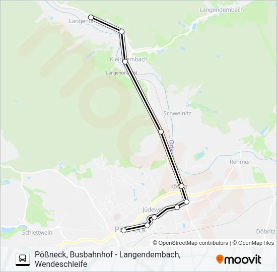 964 Bus Line Map