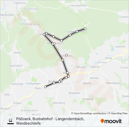 964 Bus Line Map