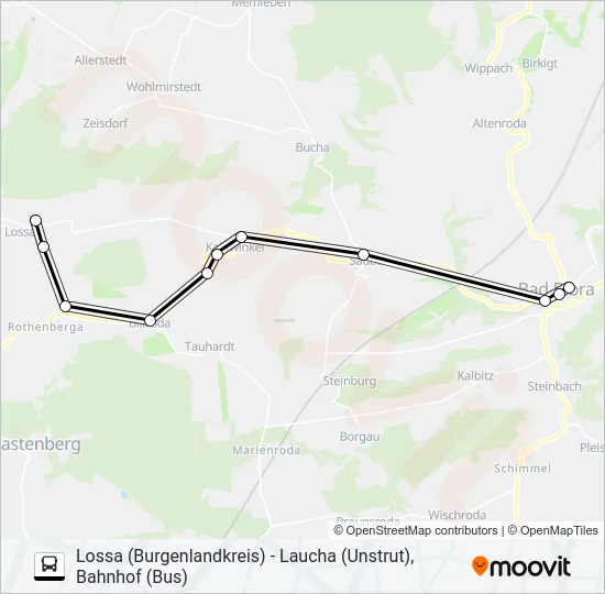 611 Bus Line Map
