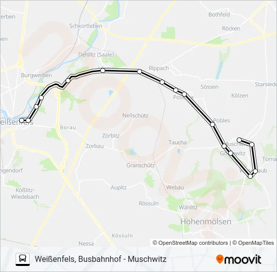 782 Bus Line Map