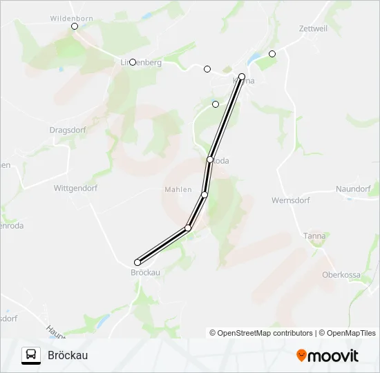 842 Bus Line Map
