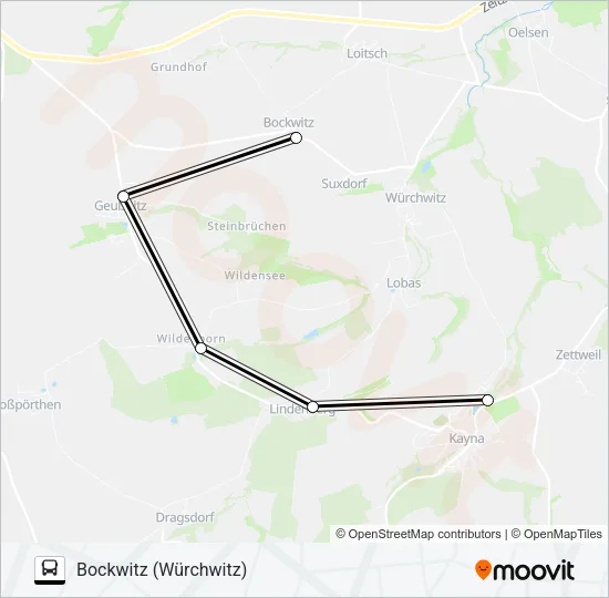 842 Bus Line Map