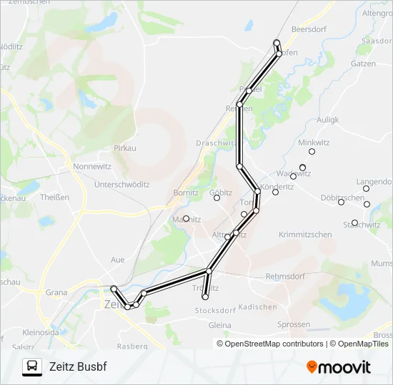847 Bus Line Map